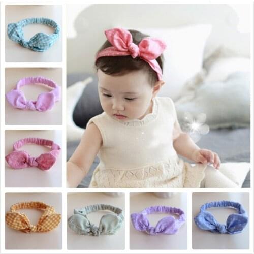 Girl hair accessories headband elastics rabbit ears headbands for newborns kids hair head band ornaments turban hairband