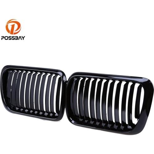 POSSBAY Car Styling Front Kidney Replacement Grille for BMW 3-Series E36 /318ti/320i/323i Touring 1996-1999 Facelift Grills