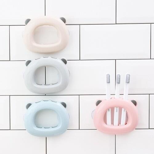 Toothbrush Holder Bathroom Accessories Set Toothpaste Storage Tools Wall Mount Shaver Shelf Tooth Brush Case Toothbrush Rack