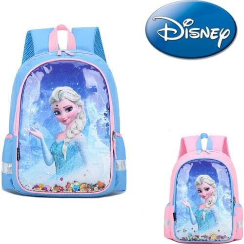 Disney Kid Bag Frozen Elsa Backpack Fashion Cute Cartoon Bag for School Children Girl Kid Backpack Primary Student Shipping Free
