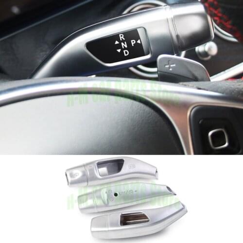 For Mercedes Benz A B C E S GLC CLA GLA GLE Class W204 W205 W212 W213 X156 X166 Car Wiper Shift Lever Cruise Cover Trim Frame