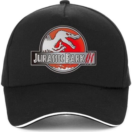 Cool JURASSIC PARK Print Baseball cap Men woman Cartoon caps 100%cotton Casual Hip Hop hat Jurassic World snapback hats bone