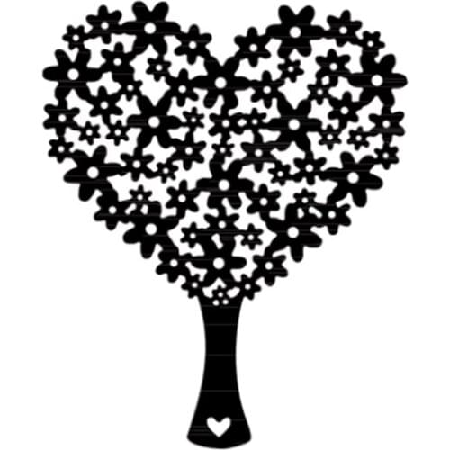 Flower Heart Tree Metal Cutting Dies Scrapbooking Card Album Photo Making DIY Embossing Crafts Stencil New Die Cut 2021