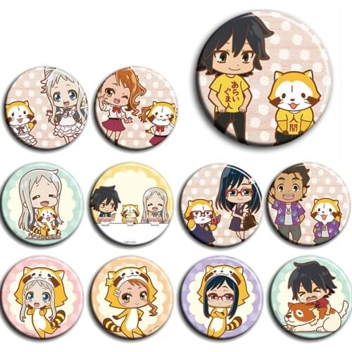 We still did not know the day saw the flower name badge 58 mm pin Brooch Metal Broche