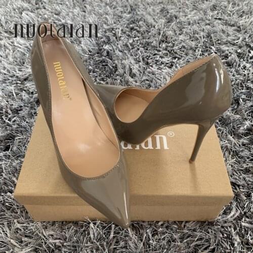 New fashion woman shoes patent leather party dress shoes big size 35-42 sexy pointed toe female high heels pumps women shoes