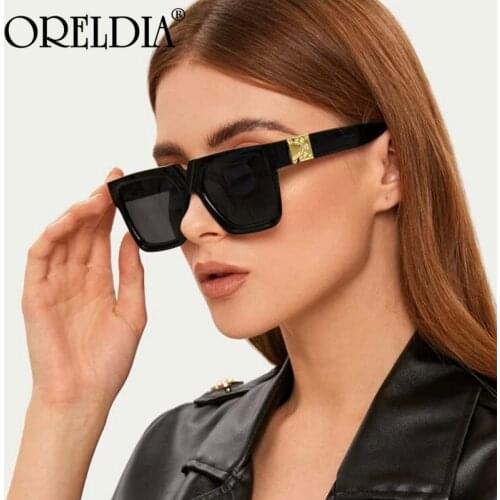 2021 Latest Retro Sunglasses Ladies Square Big Frame Gradient Color Female Sunglasses Fashion Trend Mens Sunglasses Hot UV400