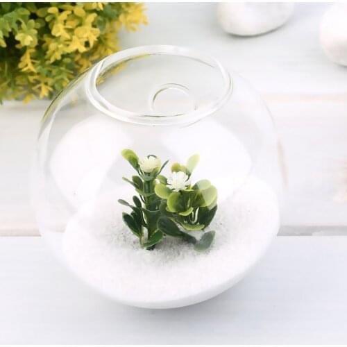 Newest Creative Fashion Exquisite Hanging Glass Flower Planter Vase Terrarium Container Home Garden Office Ball Decor Dropship