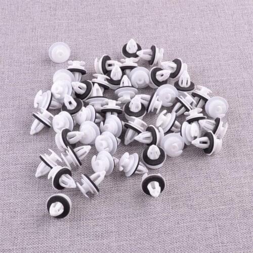 CITALL 50pcs/Set Door Trim Panel Fastener Retainer Clips with Seal Ring Fit for BMW E34 E36 E38 E39 E46 X5 M3 M5 Z3