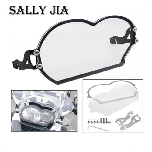 Motorcycle Front Headlight Clear Guard Cover Lens Protector For BMW R1200GS ADV 2004-2012