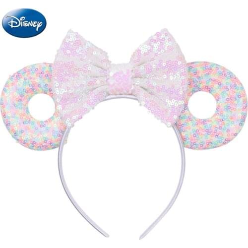 Disney Headband Women Lovely Girls Bows Ears Hair-Accessories Kid Minnie Mickey Head-Accessories Headdress Head Band Party