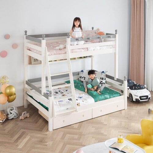 Simple modern family care childrens bed childrens double bed ptdk506b