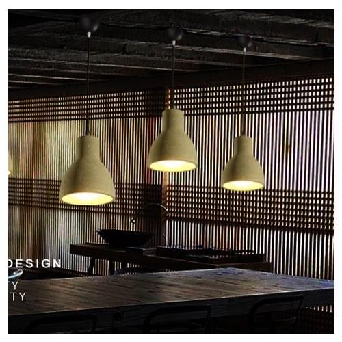 Nordic Loft Cement Droplight LED Vintage Pendant Light Fixtures Industrial Hanging Lamp For Indoor Lighting Lustres De Sala