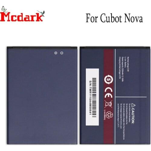 Mcdark For Cubot Nova Battery Replacement High Quality Large Capacity 3200mAh Back Up Bateria For Cubot Nova Smart Phone