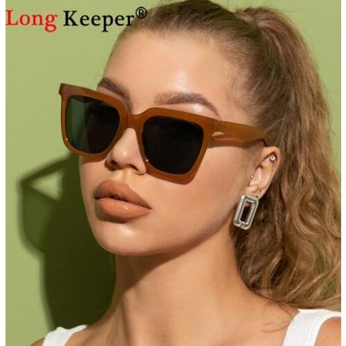2021 Classic Vintage Cat Eye Sunglasses Women Oversized Sunglass Women Men Retro Luxury Brown Sun Glasses Goggle Gafas de sol