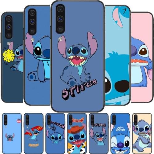 Stitch Phone cover hull For SamSung Galaxy S8 S9 S10E S20 S21 S5 S30 Plus S20 fe 5G Lite Ultra black soft case