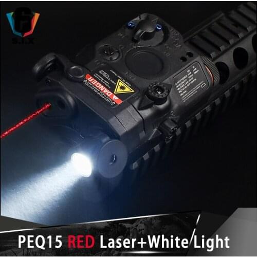 Tactical PEQ 15 Red Dot Laser White Light For 20mm Rail PEQ Flashlight NO IR NO Strobe Version