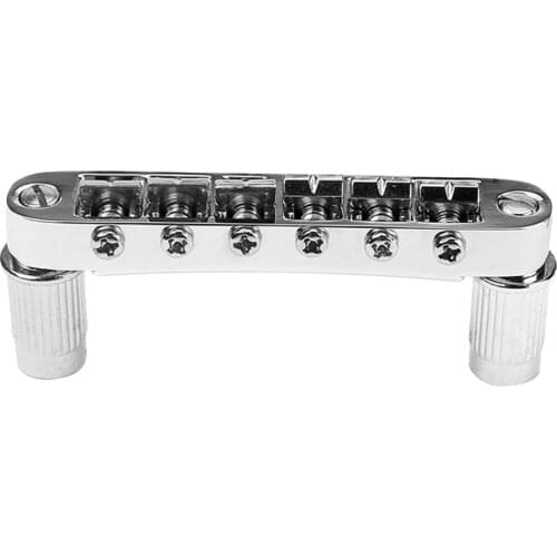 Type Guitar Bridge Tune O Matic Style Bridge Guitar Accessory Chrome