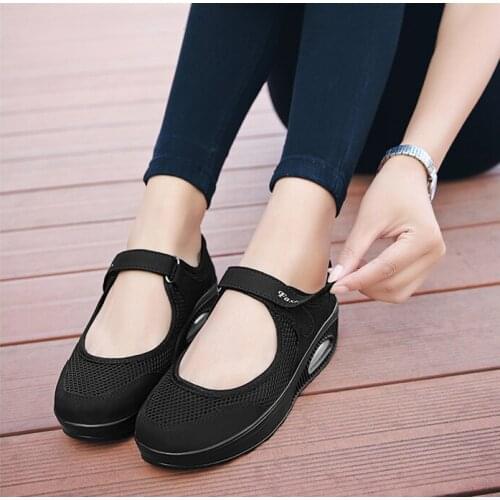 2020 Summer Fashion Women Flat Platform Shoes Woman Breathable Mesh Casual Shoes Moccasin Zapatos Mujer Ladies Boat Shoes