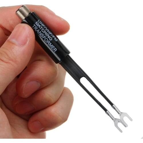 UHF VHF FM 75-300 Ohm TV Antenna Adapter Matching Transformer Coaxial Cable New