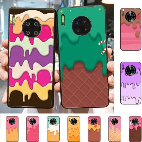YNDFCNB Printed Melting Ice Cream Phone Case for Huawei Mate 20 10 9 40 30 lite pro X Nova 2 3i 7se