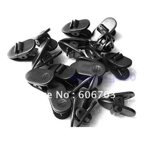1000 pcs black Nip Clip Clamp for Headphone Headset Earphone Cellphone Cable 1000 pcs per lot free shipping