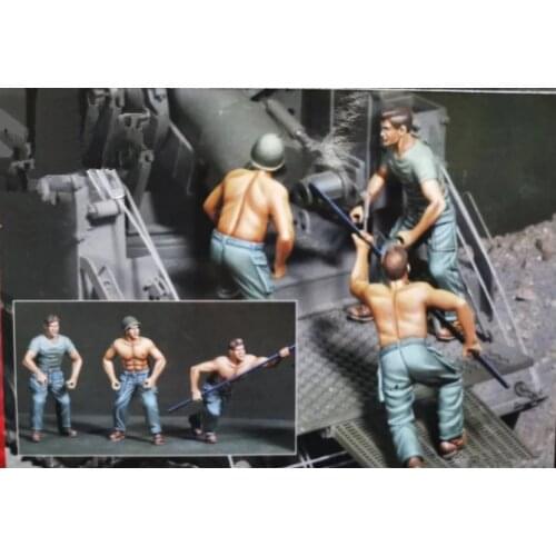 1/35 Resin Figure Model Kit Unassambled Unpainted 1015(3 figures)