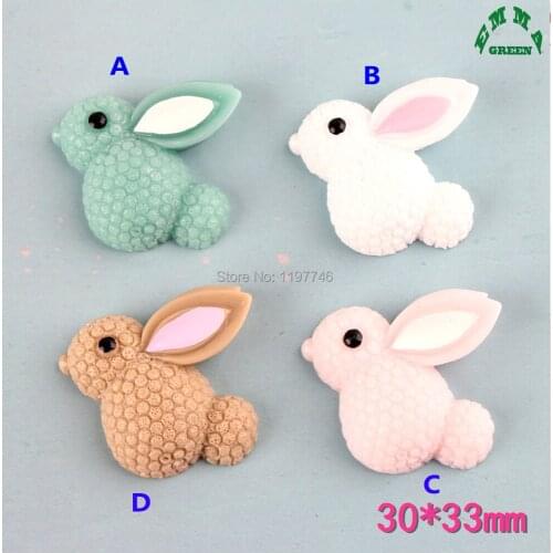 Rabbit Charms Slime Charms for kids Resin Charms for slime 10pcs DIY scrapbooking for phone case Cartoon Charms