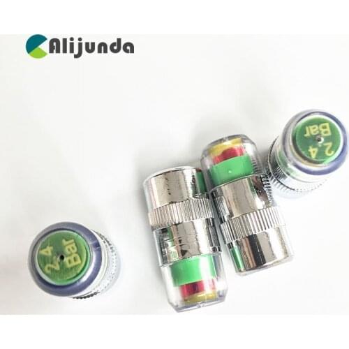 4PCS Tire Pressure Detecting Cap Visible Alarm Monitor Indicator Car Accessories for Ford Focus Fusion Escort Kuga Ecosport Fies