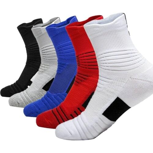 5pair/lot Professional sport running basketball socks Breathable Road Bicycle Socks Outdoor Sports Racing Cycling Socks EU39-44