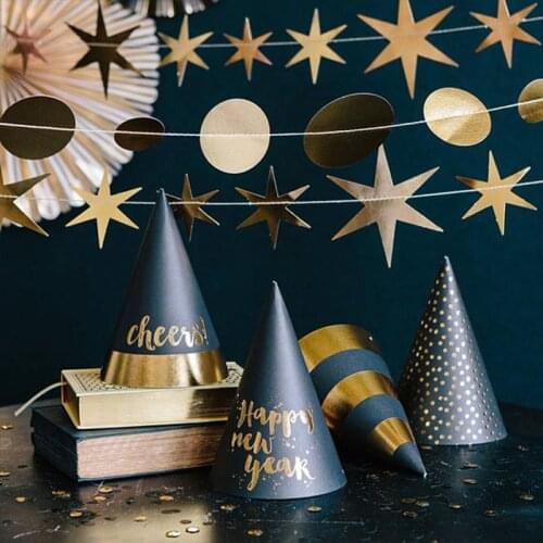 8pcs 2020 Happy New Year Party Hats New Year Ever Theme Party Hats for Kids Adult Party Hat Xmas Party Decoration MZ026