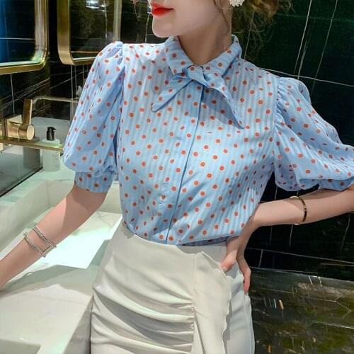 Блузки в горошек Baldauren China At AliExpress