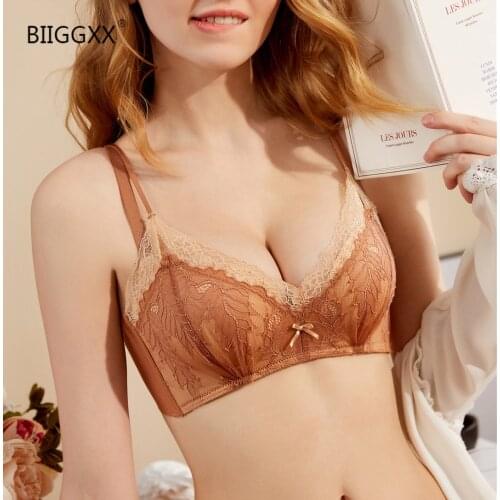 BIGGXX No rims together women feeling bud silk small breasts comfortable breathable bra