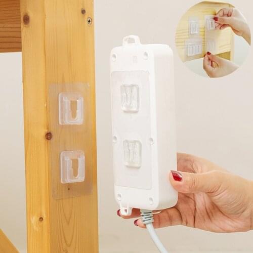 Double-Sided Adhesive Wall Hooks Hanger Strong Transparent Hooks Suction Cup Sucker Wall Storage Holder For Kitchen Bathroo