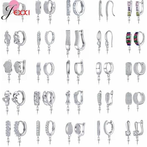 Jewelry Findings & Components Drop Earrings Accessory 925 Sterling Silver Austrian Crystal DIY Jewelry Connector Making