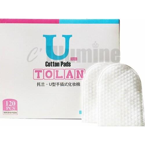 Cotton Make-up Remove Cotton Sheet Removing Sheet U-shaped Double-sided Thickened Finger Set 120PCS