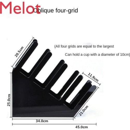 Coffee Shop Milk Tea Shop Straw Take Cup Dispenser Bar Storage Rack with Cup Holder