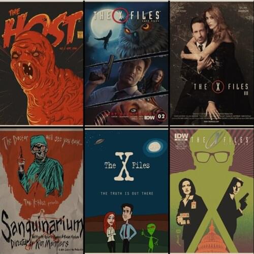 Buy three to send one X-files I want to believe the TV series vintage kraft poster paintings wallpaper home decor paintings