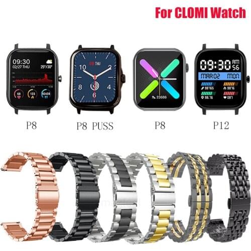 Y20 P8 Plus Metal Strap for COLMI P8 Pro Mix SE Smart Watch Stainless Steel Bracelet for COLMI P9 P12 P10 Wristband Correa Band