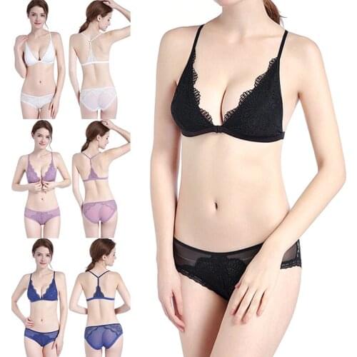 Fashion Sexy Low Back 4/colors Bra Suit Lace Bralette Backless Bra Thin Underwear Women Lingerie Sexy Tank Tops