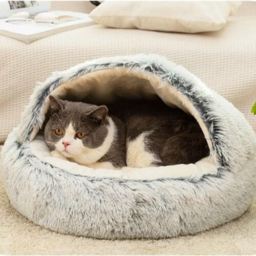 New Super Soft Breathable Semi-Closed Pet Bed Kennel Winter Warm Sleeping Bag For Small Large Portable Pets Mat Dog Cat Supplies