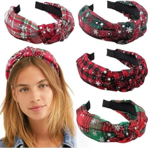 New Women Girl Turban Hair Hoop Headdress Headwear Party Home Decoration Supplies Gift Christmas Wide-brimmed Headband Hairbands