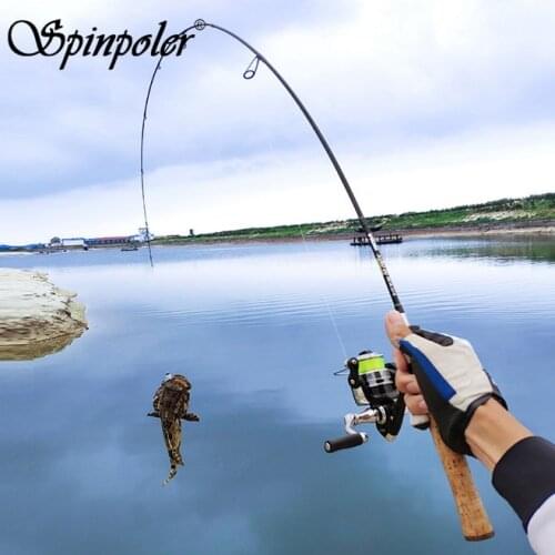 New Spinpoler 1.68m 1.8m Solid Tip Soft Fishing Rod Ultra Light Spinning / Casting Rod Cork Handle Solid Tip Pole