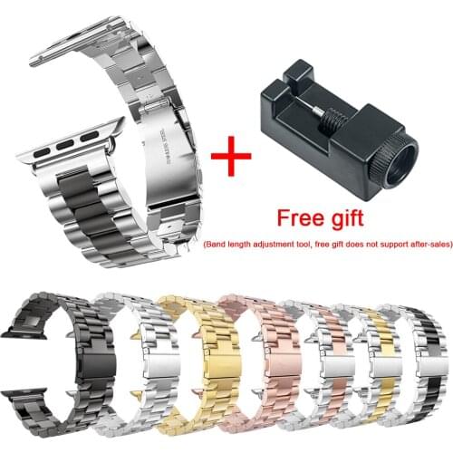 Classic Metal Stainless Steel Band for IWatch Series 1 2 3 4 Watchband for Apple Watch 5 44mm 40mm 38mm 42mm Link Bracelet Strap