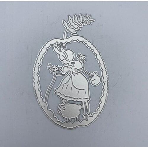Metal Cutting Die Beauty Lamb Decoration Scrapbook Album Paper Card Craft Embossing