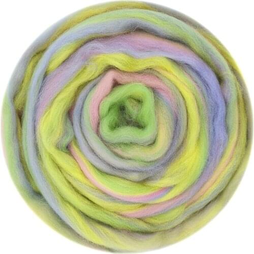 Blended Wool Roving 50g, Merino Mixed, Hand Dyed Wool Top Art, Needle and Wet Felting Supplies, Needle Felting Diy Wool(NO.4)