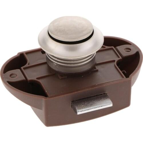 Brand New And High Quality Push Button Catch Lock Knob Latch Cupboard Camper RV Motorhome Cabinet Easy To Installtion