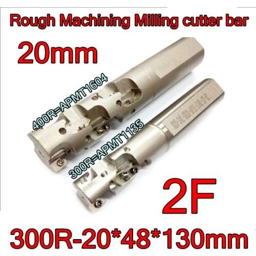 TAP300R20*20*48*130*2F Rough Machining CNC End Mil bar processing length 48mm Install APMT1135 Carbide insert
