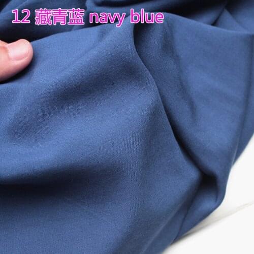 Navy Blue Viscose Fabric Cotton Fabric Silk Artificial Cotton Fabric Skirt Fabric 60" Wide Sold By The Yard Free Shipping