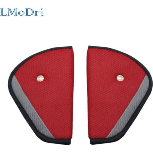 LMoDri Universal Car Safe Seat Belt Soft Cover Adjustable Triangle Safety Seat Pad Clips Protection Car Interior Parts for Baby