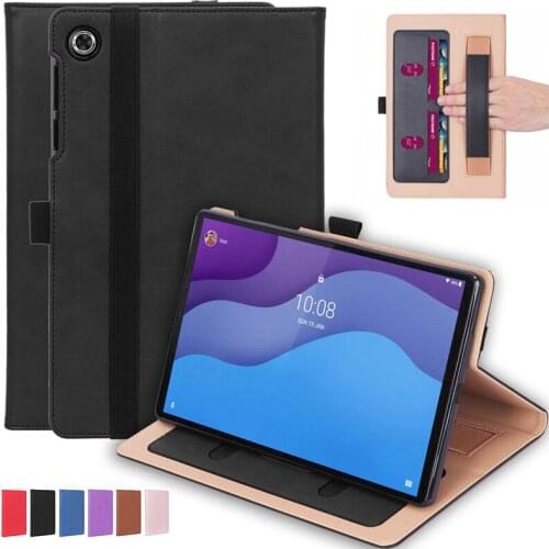 Vintage pattern case For Lenovo Tab M10 HD (2nd Gen) TB-X306X X306F X306 10.1'' Stand holder with card slots handrest Cover